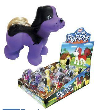 Яйця пластикові прозорі з іграшкою та драже PUPPY 10 г 1019095522 фото